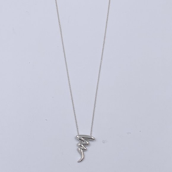 Authentic Tiffany & Co 925 Silver Paloma Picasso Scribble Necklace - Picture 2 of 10